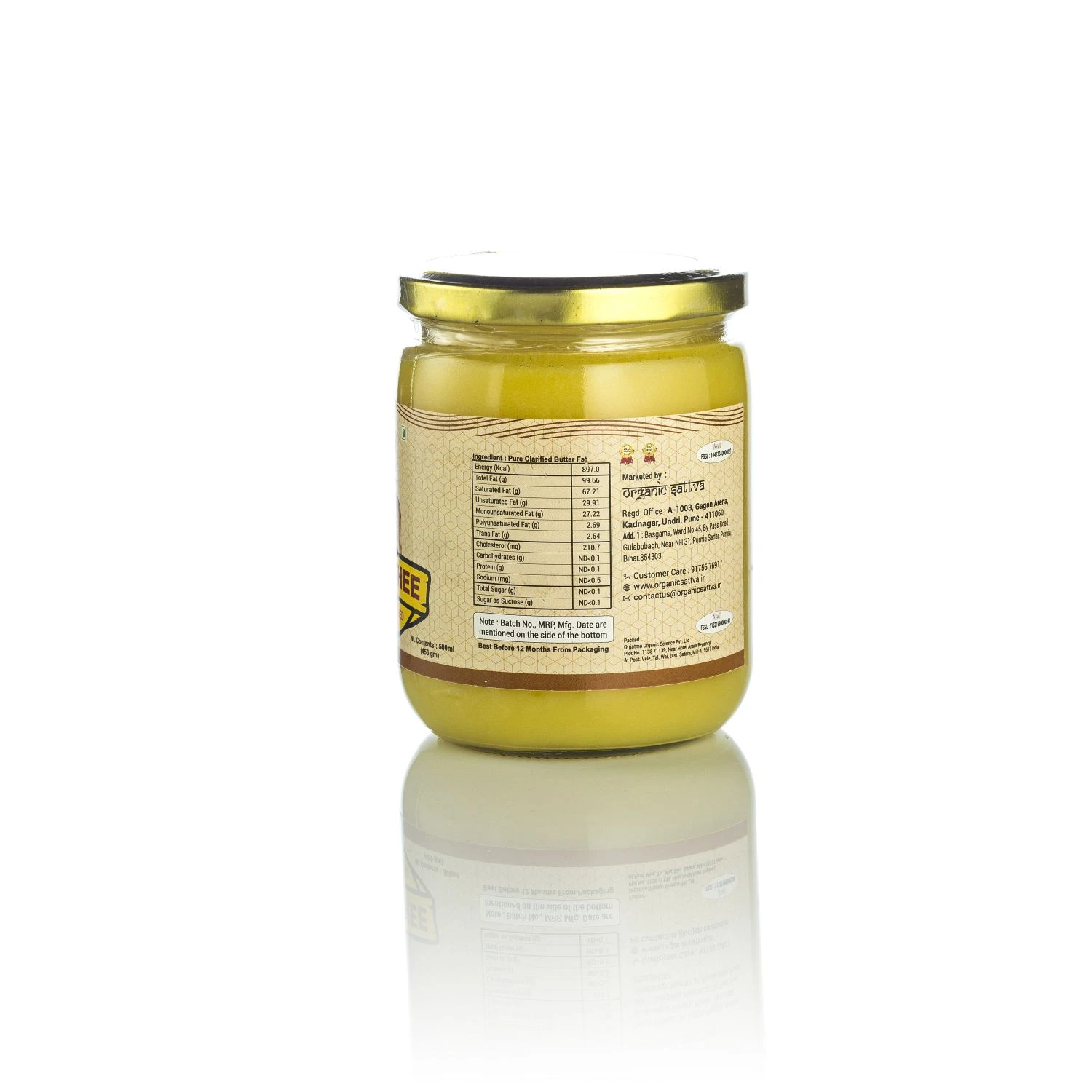 Organic Sattva Cow Ghee