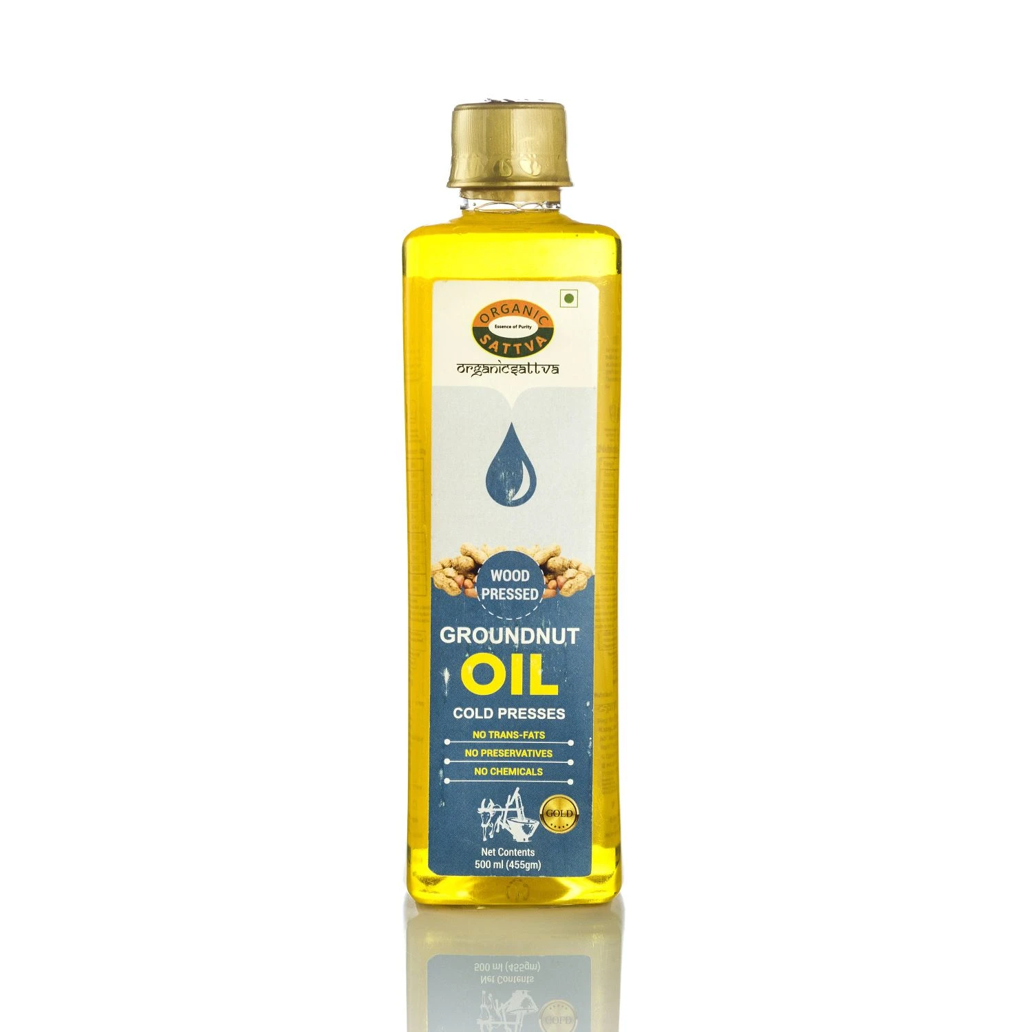 Organic sattva Cold Pressed Groundnut Oil