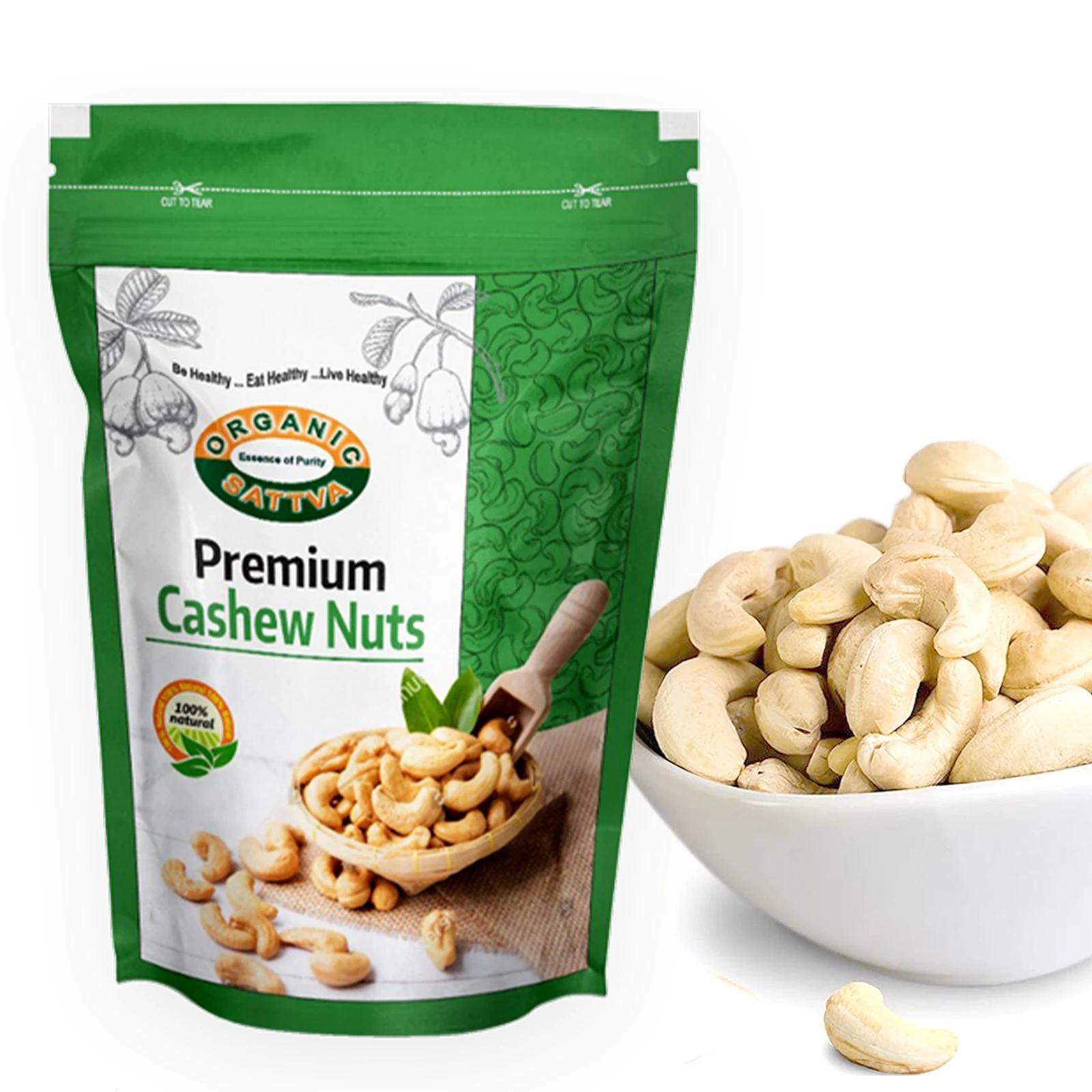 Organic Sattva Premium Cashew Nuts
