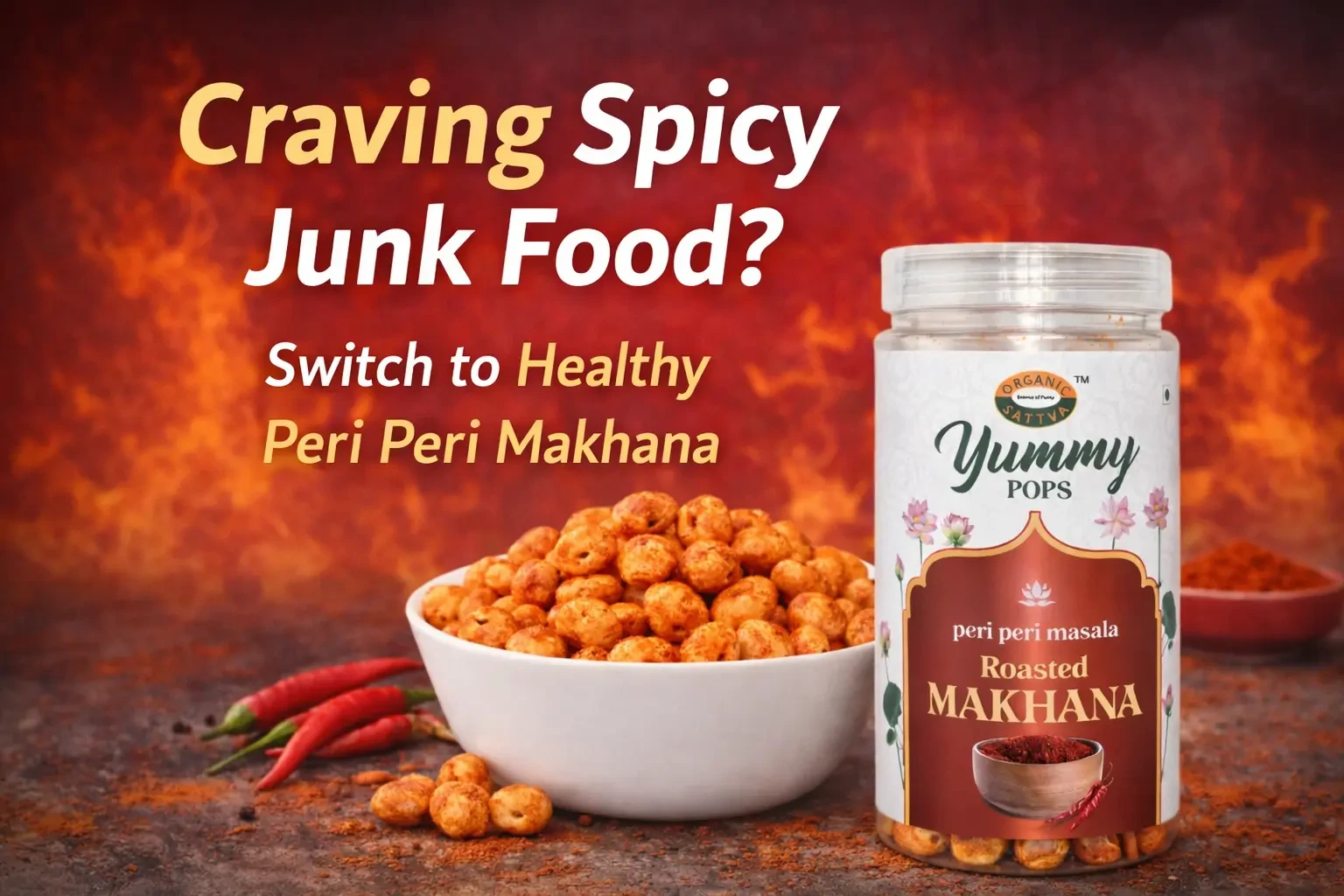 Peri Peri Makhana: The Perfect Spicy Healthy Snack