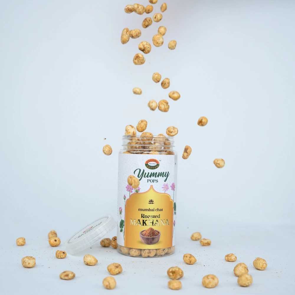 Mumbai Chat Flavoured makhana | Organic Sattva